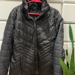 Black reversible North face jacket